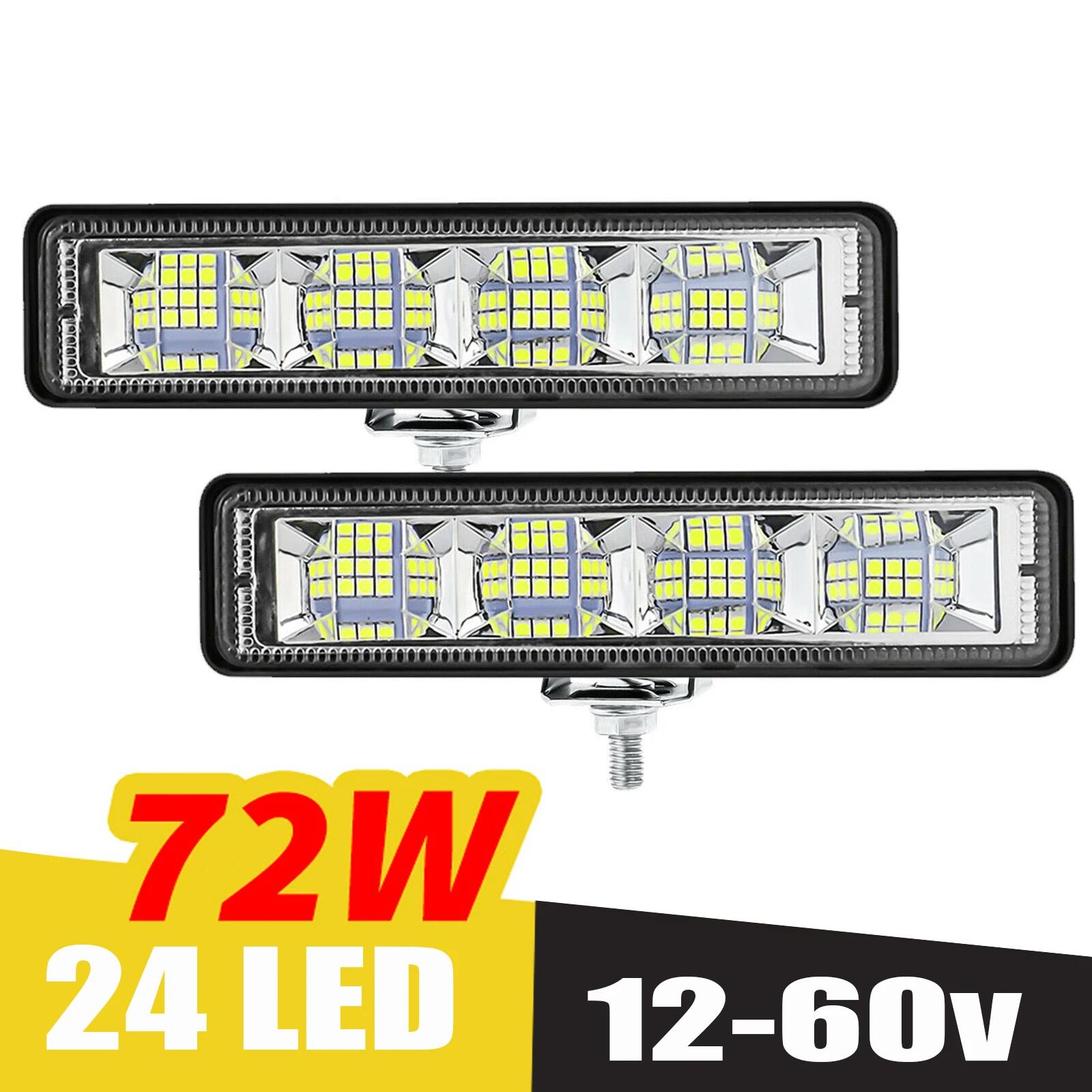 ڵ ۾ LED , ε SUV ATV Ʈ Ʈ Ʈ , 12-60V LED ޺ , 72W, 4x4 24 LED ۾ , 2 